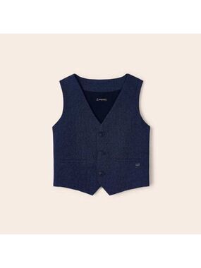 Size 2 Toddler Mayoral Navy Textured Knit Vest for Kids